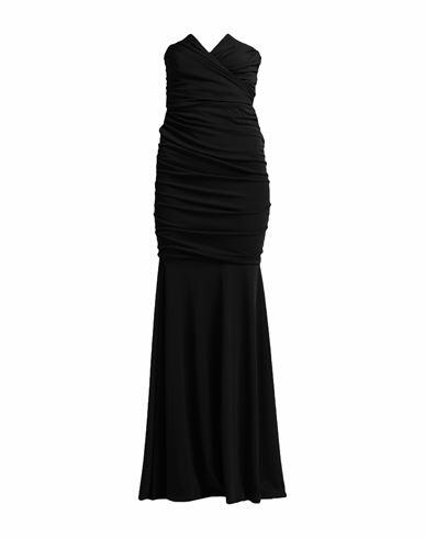 Cristinaeffe Woman Maxi dress Black Polyester, Elastane Cover