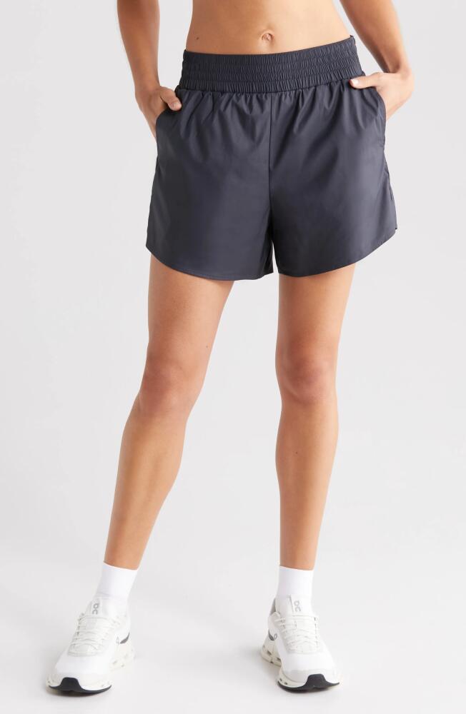 zella Ace Pocket Track Shorts in Black Cover