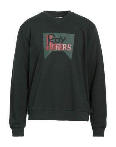 Roÿ Roger's Man Sweatshirt Dark green Cotton Cover