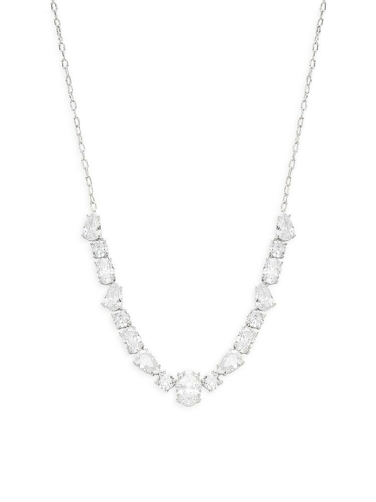 Adriana Orsini Women's Emilia Rhodium Plated & Cubic Zirconia Necklace Cover