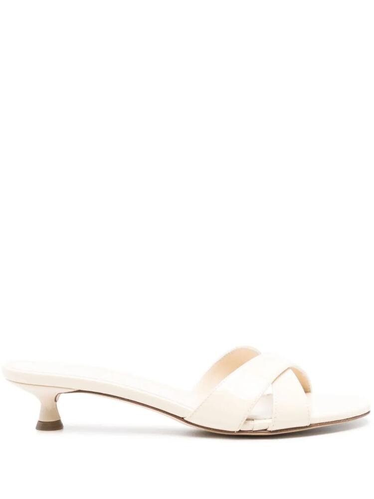 Aeyde Stina leather mules - Neutrals Cover