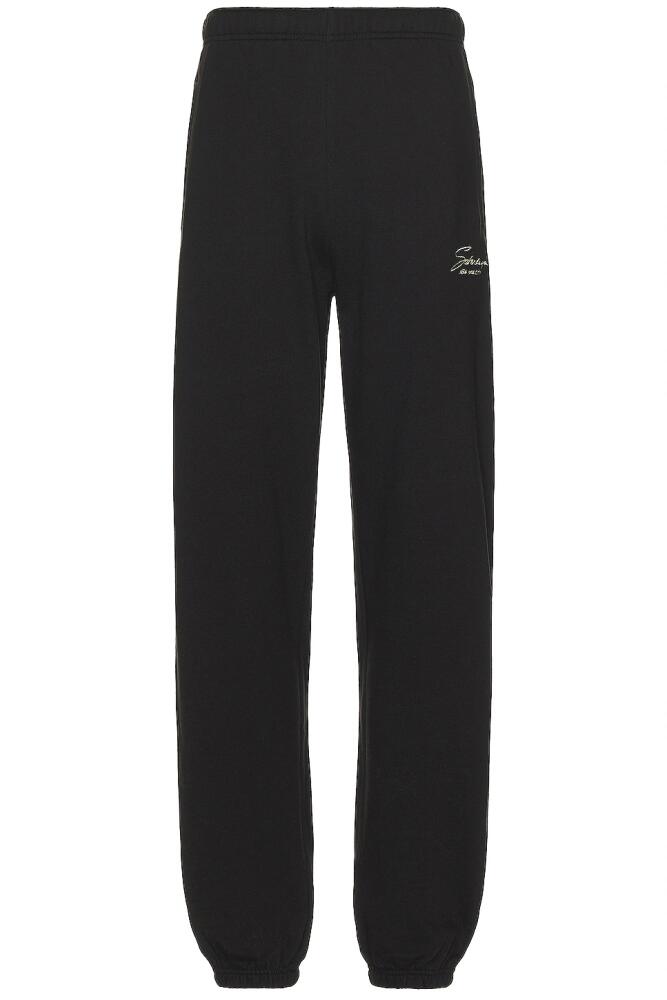 SATURDAYS NYC Abrams Signature Sweatpants in Black Cover