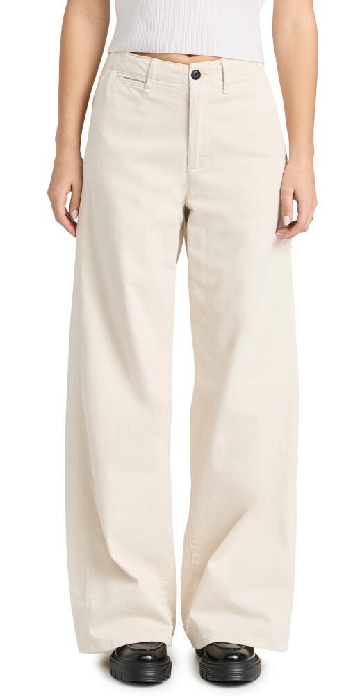 rag & bone Sofie Wide Leg Chino Pants Turtle Dove Cover