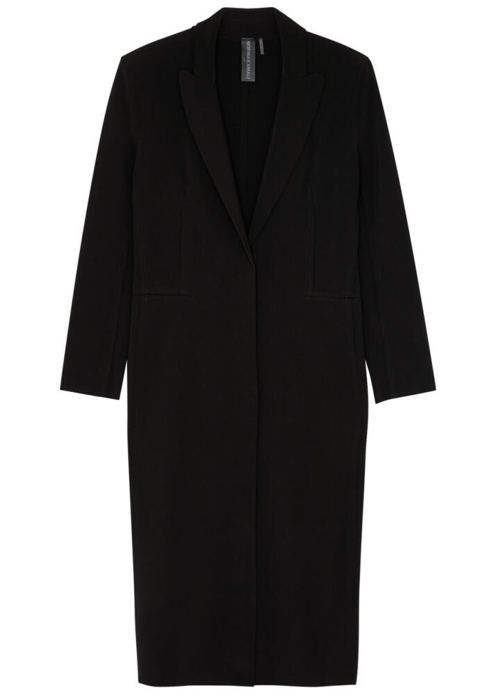 Norma Kamali Stretch-jersey Coat - Black Cover