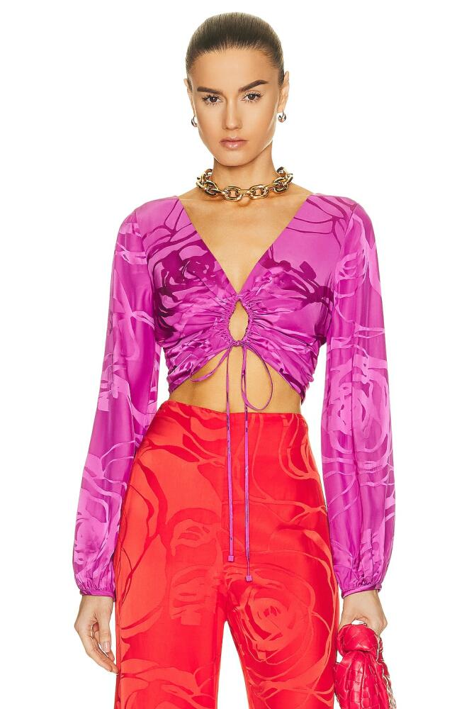 SILVIA TCHERASSI Odette Blouse in in Purple Cover