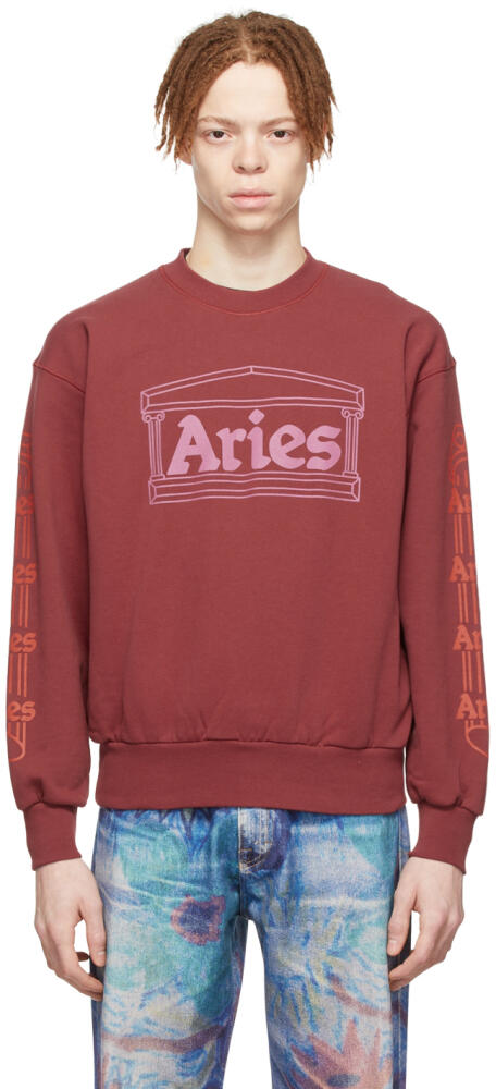 Aries Red Column Sweatshirt Cover