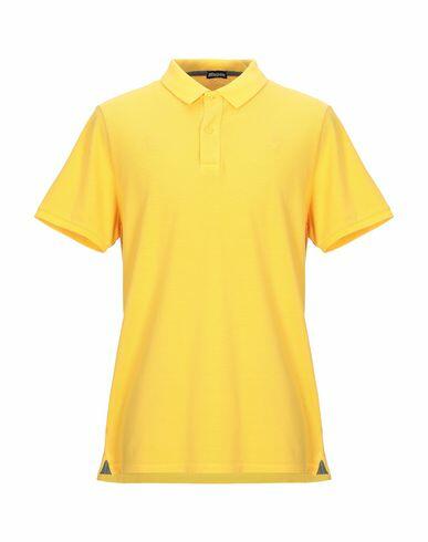 Blauer Man Polo shirt Yellow Cotton Cover