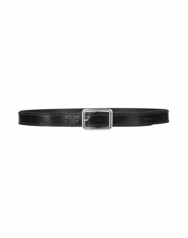 Dsquared2 Man Belt Black Leather Cover