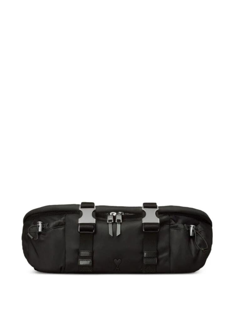 AMI Paris Ami De Coeur cross body belt bag - Black Cover