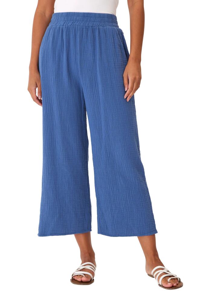 Threads 4 Thought Ivanna Organic Cotton Gauze Wide Leg Pants in Larkspur Cover