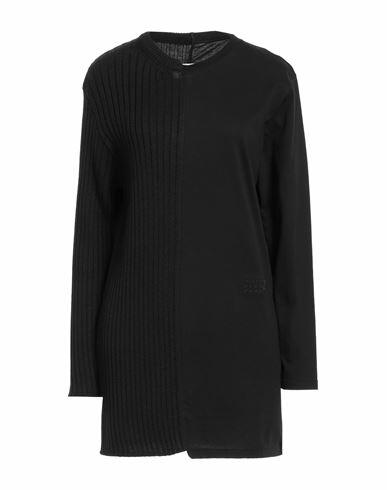 Mm6 Maison Margiela Woman Mini dress Black Acrylic, Wool, Cotton Cover