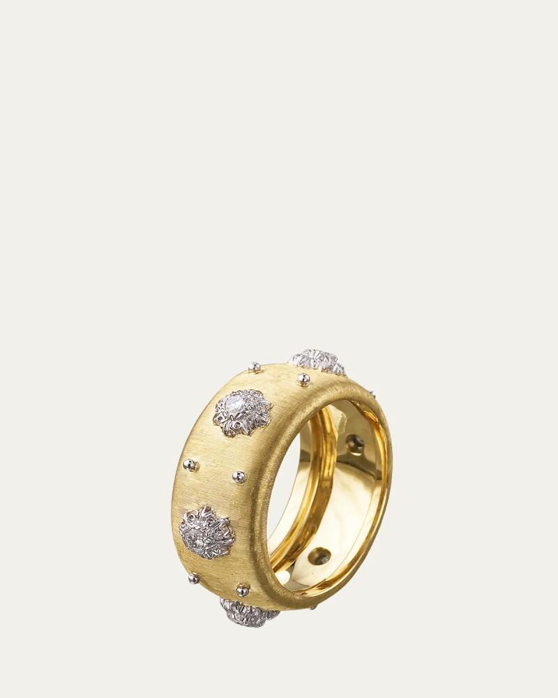 Buccellati 18k Eternelle Diamond Ring, Yellow Gold Cover