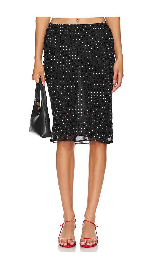 Lovers and Friends Stella Midi Skirt in Black Cover