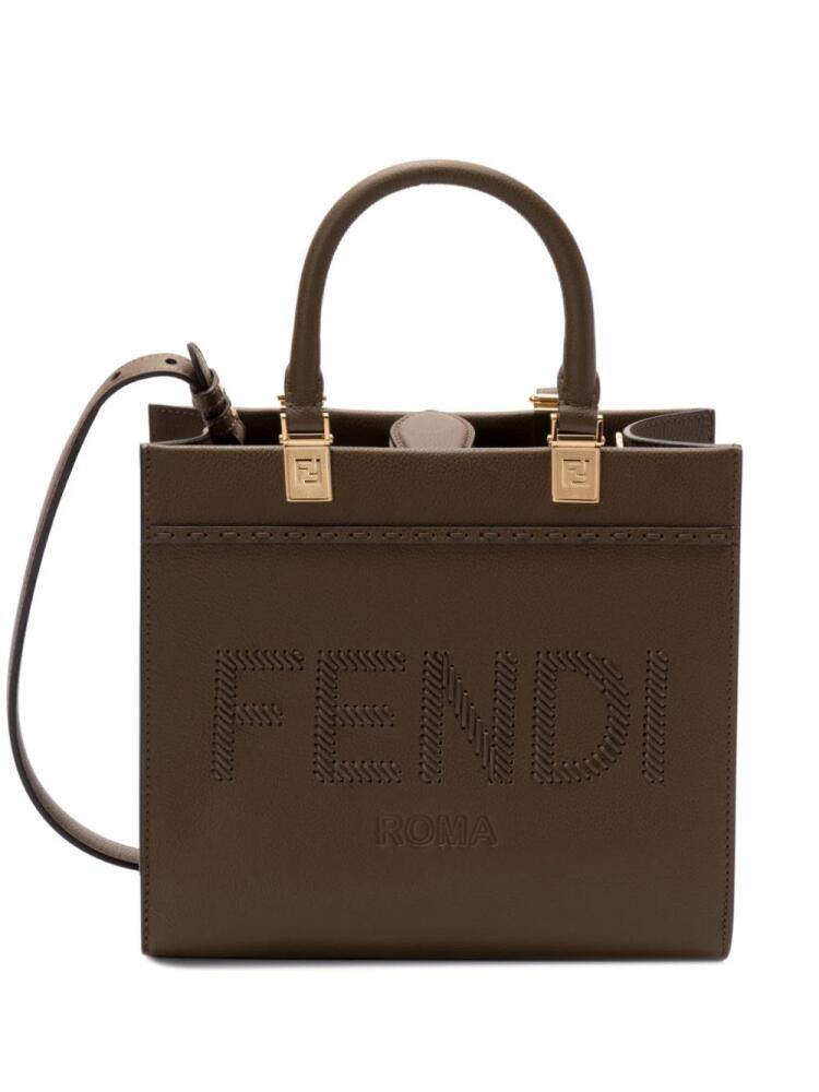 FENDI Sunshine leather tote bag - Green Cover