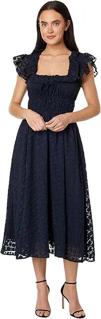 en saison Bowie Organza Dress (Navy) Women's Clothing Cover