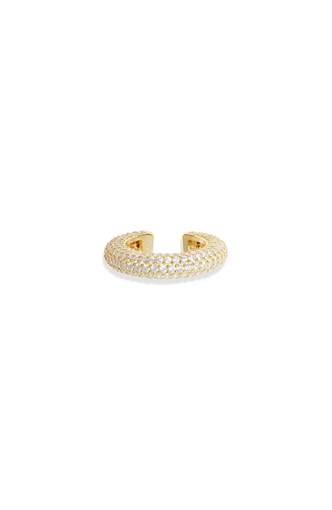 SHYMI Pavé Ear Cuff in Gold/White Cover