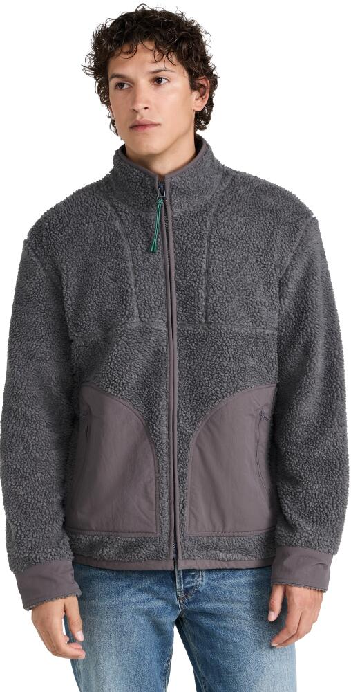 Alex Mill Sherpa Patch Pocket Jacket Charcoal Cover