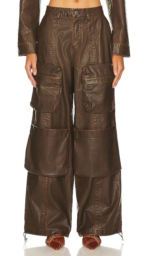 AFRM Collins Cargo Pants in Chocolate Cover