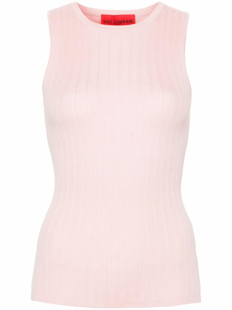 Wild Cashmere Cora ribbed-knit top - Pink Cover