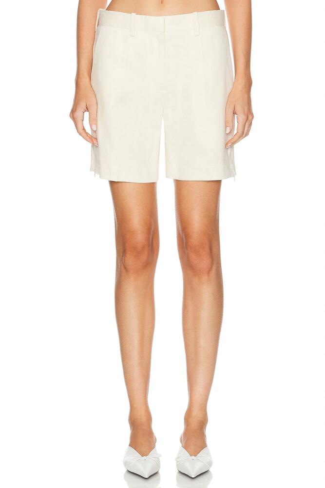 Helmut Lang Mini Short in Cream Cover