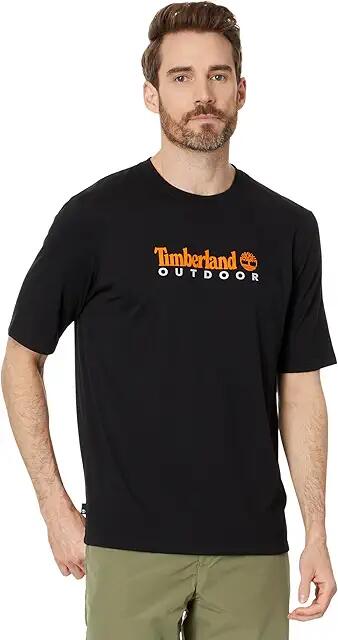 Timberland Anti-UV Printed Tee (Black) Men's T Shirt Cover