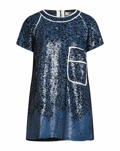 Aviù Woman Mini dress Blue Polyamide, Viscose, Polyester Cover