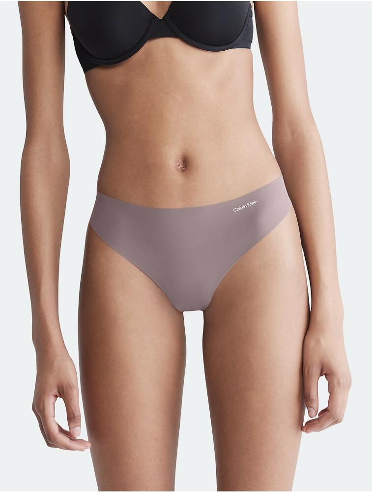 Calvin Klein Women's Invisibles Thong - Grey Cover