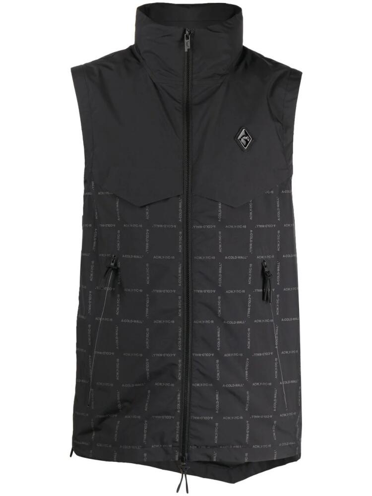 A-COLD-WALL* logo-print gilet - Black Cover