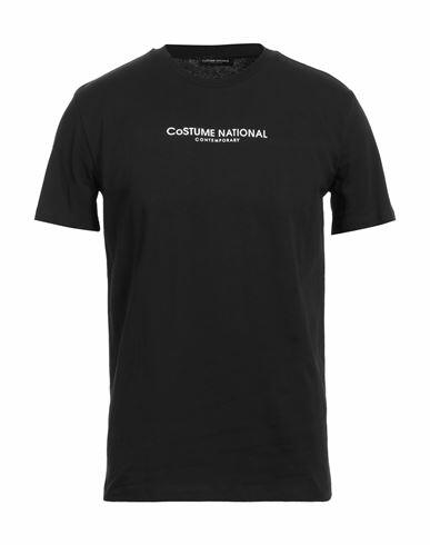 Costume National Man T-shirt Black Cotton Cover