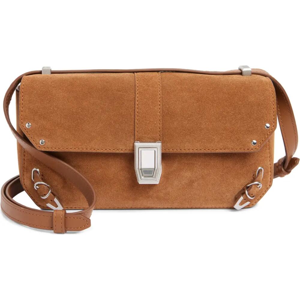 rag & bone Max Convertible Shoulder Bag in Brown Suede Cover