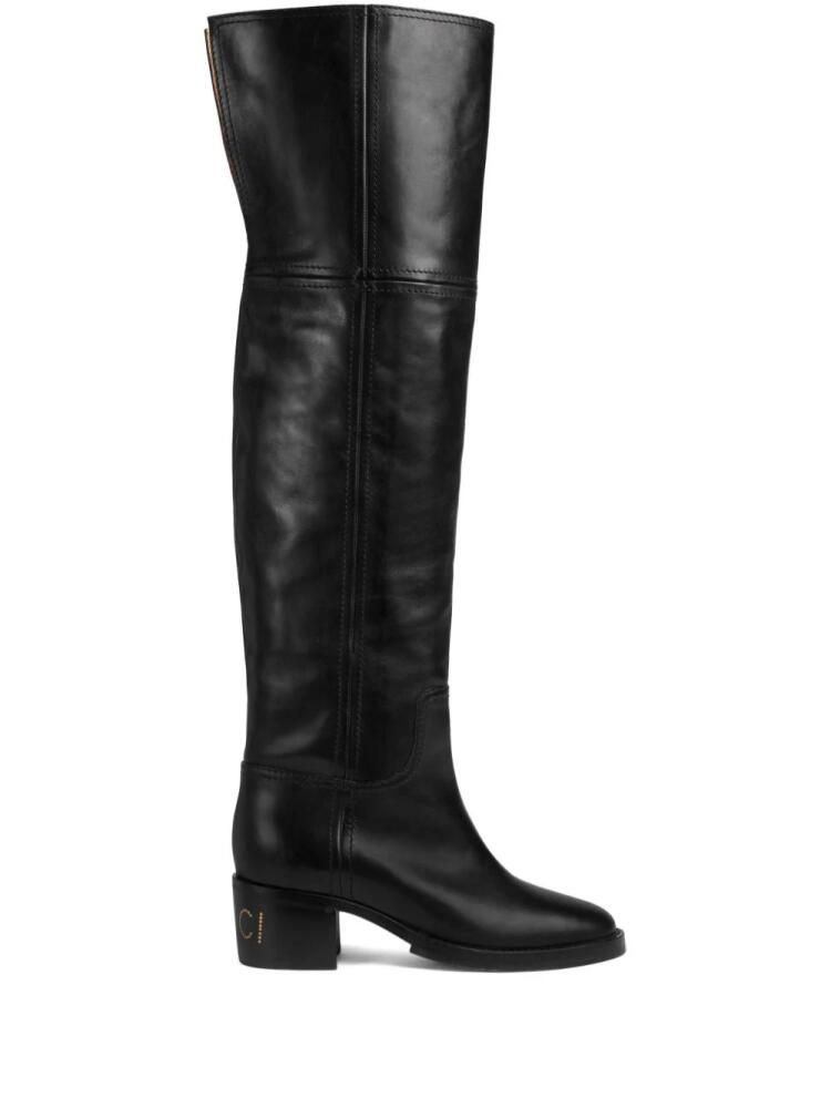 Gucci rear-slit knee-high boots - Black Cover