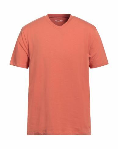 Sseinse Man T-shirt Salmon pink Cotton, Elastane Cover