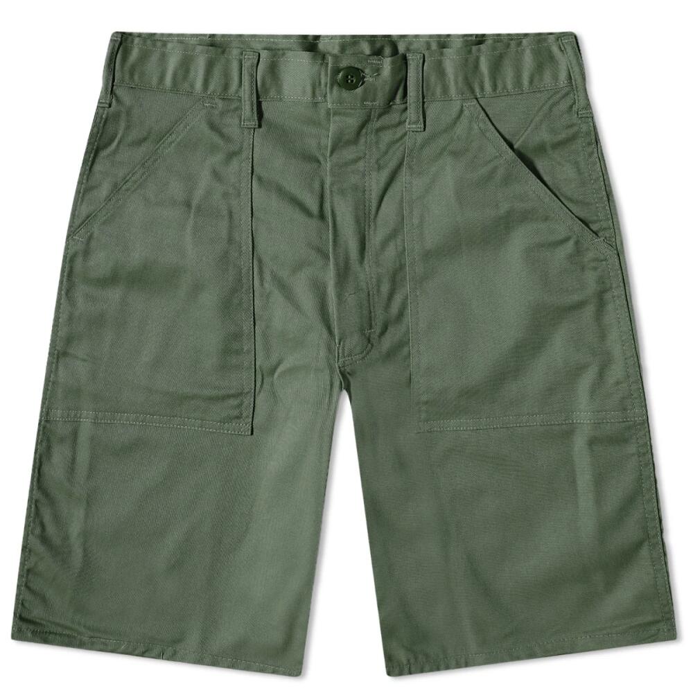 Stan Ray Men's Fatigue Shorts in Olive Sateen Cover