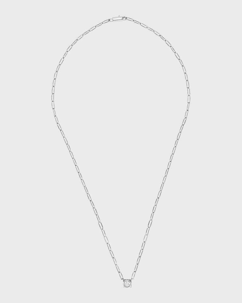 DINH VAN White Gold Le Cube Large Diamond Pendant Necklace Cover