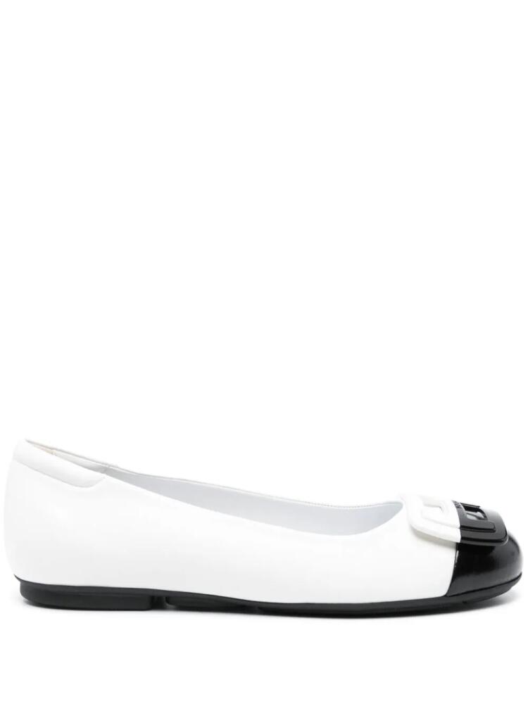 Hogan H661 leather ballerina shoes - White Cover