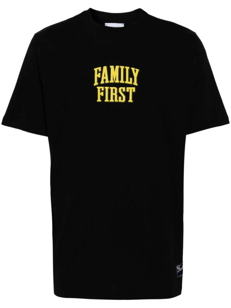 Family First Mickey Mouse-print cotton T-shirt - Black Cover