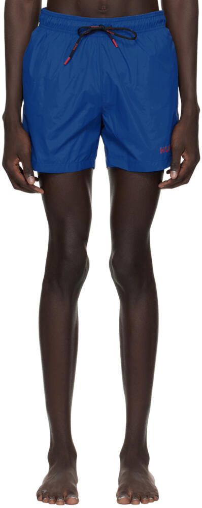 Hugo Blue Drawstring Swim Shorts Cover