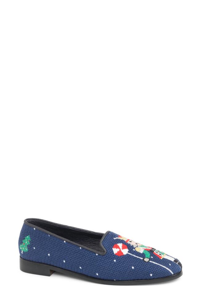 ByPaige Needlepoint Loafer in Navy Cover