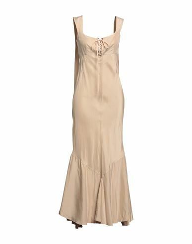 Sportmax Woman Maxi dress Beige Silk Cover