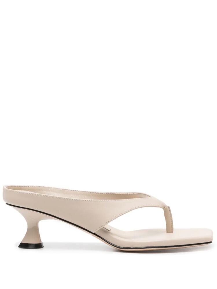 Studio Amelia Angela 65mm leather mules - Neutrals Cover