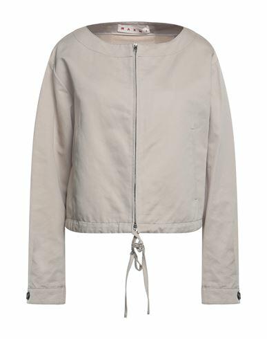 Marni Woman Blazer Light grey Cotton, Linen Cover