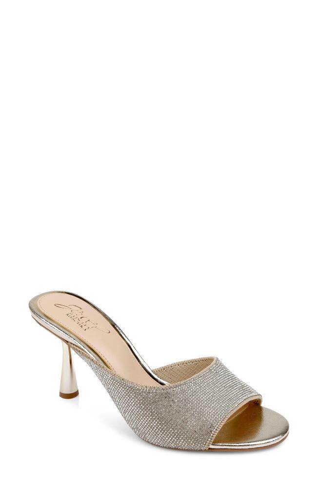 Jewel Badgley Mischka Haya Slide Sandal in Light Gold Cover