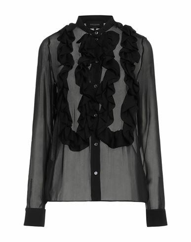 Rochas Woman Shirt Black Silk Cover