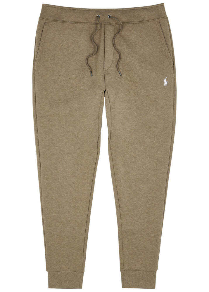 Polo Ralph Lauren Logo-embroidered Jersey Sweatpants - Beige Cover