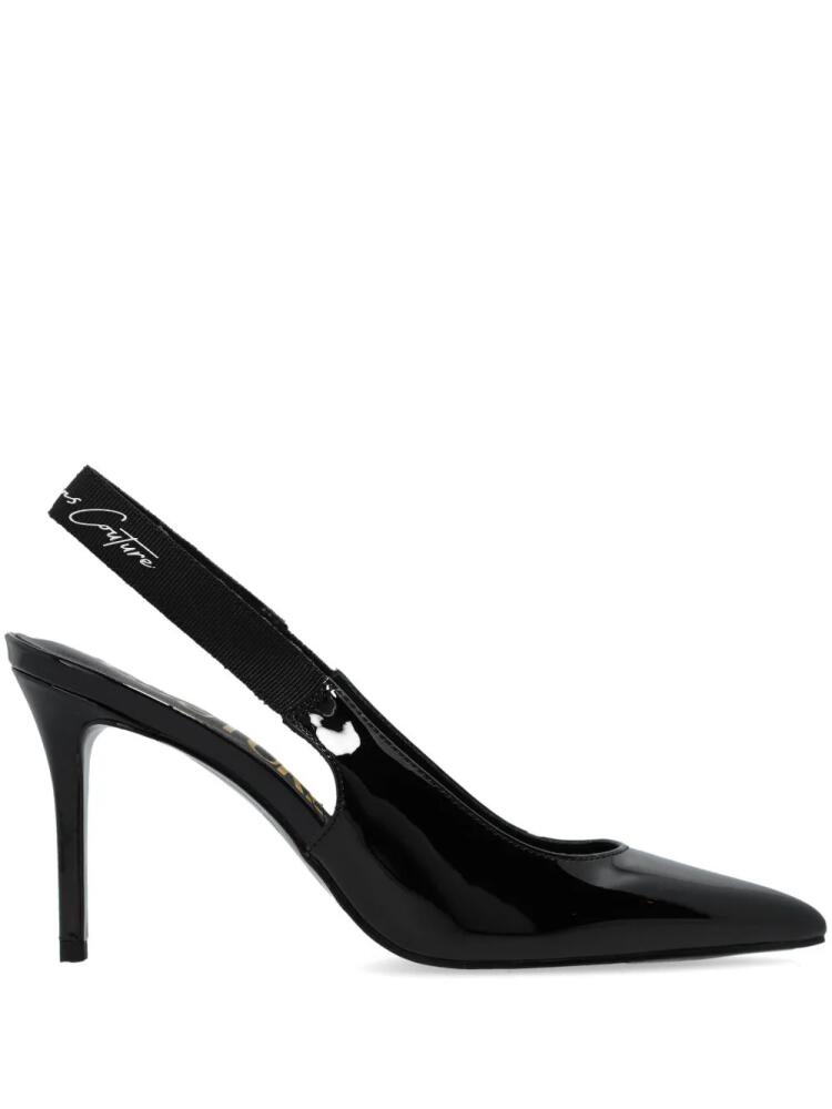 Versace Jeans Couture logo slingback pumps - Black Cover