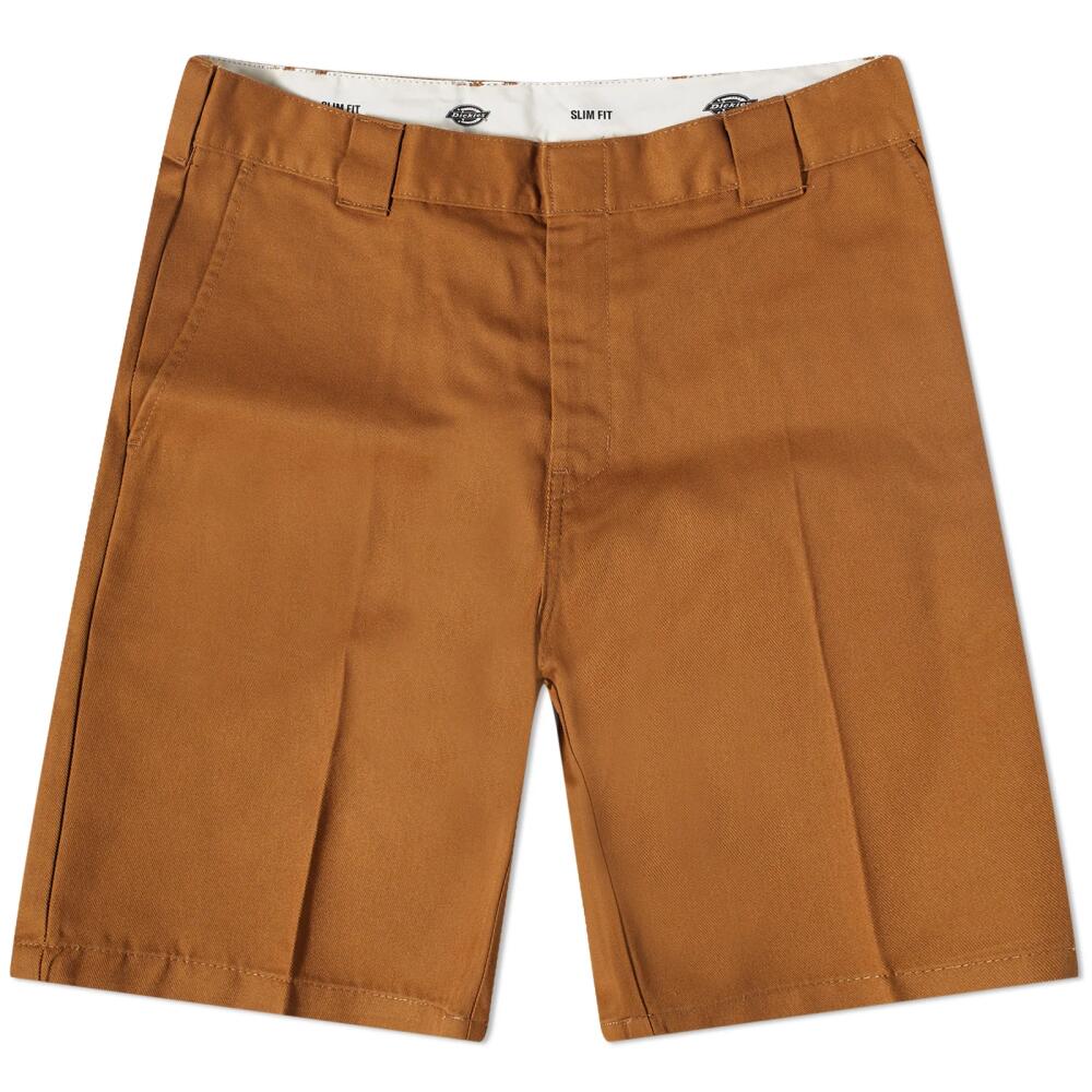 Dickies Men's Slim Fit Shorts in Brown Duck Cover