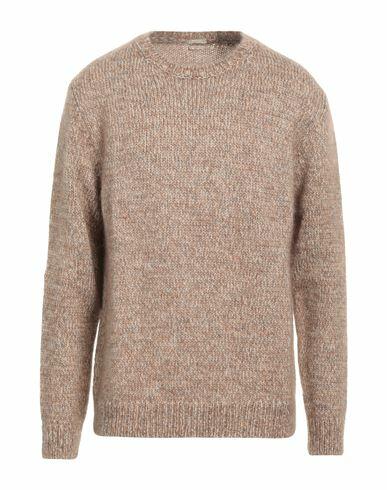 Massimo Alba Man Sweater Camel Wool, Mohair wool, Silk Cover