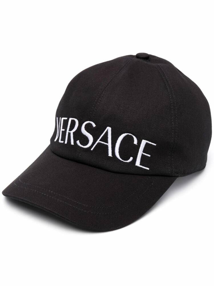 Versace Medusa plaque logo cap - Black Cover