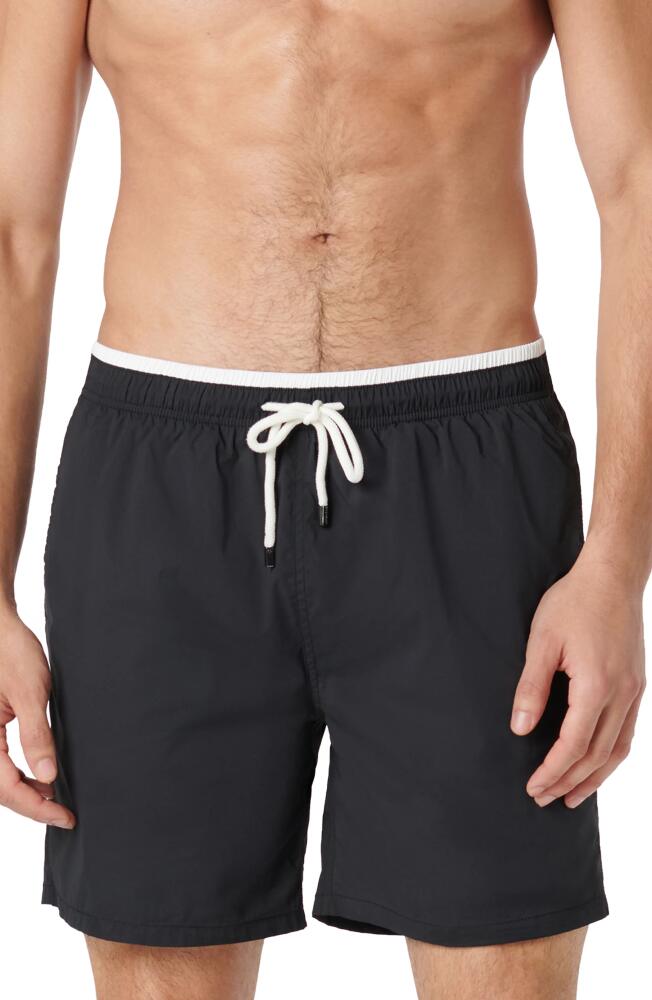 Bugatchi Quinn Swim Trunks in Black Cover