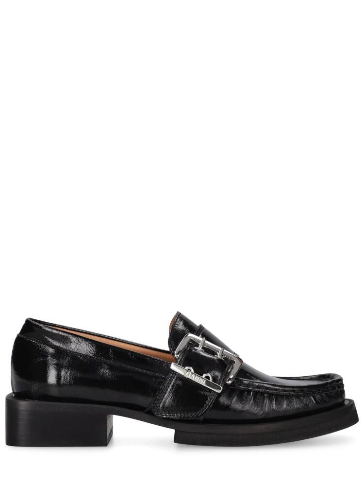 GANNI 35mm Feminine Buckle Loafers Cover